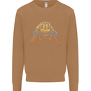 A Colourful Turtle Animals Ecology Ocean Mens Sweatshirt Jumper Caramel Latte