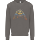 A Colourful Turtle Animals Ecology Ocean Mens Sweatshirt Jumper Charcoal