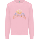 A Colourful Turtle Animals Ecology Ocean Mens Sweatshirt Jumper Light Pink