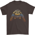 A Colourful Turtle Animals Ecology Ocean Mens T-Shirt Cotton Gildan Dark Chocolate