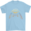 A Colourful Turtle Animals Ecology Ocean Mens T-Shirt Cotton Gildan Light Blue