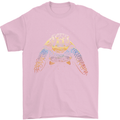A Colourful Turtle Animals Ecology Ocean Mens T-Shirt Cotton Gildan Light Pink