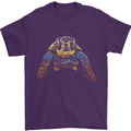 A Colourful Turtle Animals Ecology Ocean Mens T-Shirt Cotton Gildan Purple