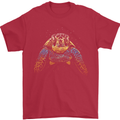 A Colourful Turtle Animals Ecology Ocean Mens T-Shirt Cotton Gildan Red