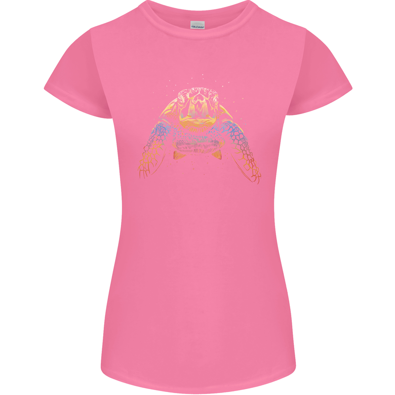 A Colourful Turtle Animals Ecology Ocean Womens Petite Cut T-Shirt Azalea