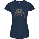 A Colourful Turtle Animals Ecology Ocean Womens Petite Cut T-Shirt Navy Blue