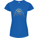A Colourful Turtle Animals Ecology Ocean Womens Petite Cut T-Shirt Royal Blue