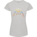 A Colourful Turtle Animals Ecology Ocean Womens Petite Cut T-Shirt Sports Grey