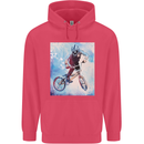 A Cool BMX Design Childrens Kids Hoodie Heliconia