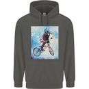 A Cool BMX Design Childrens Kids Hoodie Storm Grey