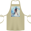 A Cool BMX Design Cotton Apron 100% Organic Khaki
