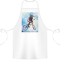 A Cool BMX Design Cotton Apron 100% Organic White