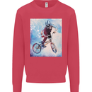 A Cool BMX Design Kids Sweatshirt Jumper Heliconia