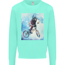 A Cool BMX Design Kids Sweatshirt Jumper Peppermint