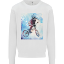 A Cool BMX Design Kids Sweatshirt Jumper White