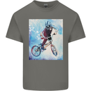 A Cool BMX Design Kids T-Shirt Childrens Charcoal