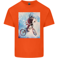 A Cool BMX Design Kids T-Shirt Childrens Orange