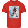 A Cool BMX Design Kids T-Shirt Childrens Red