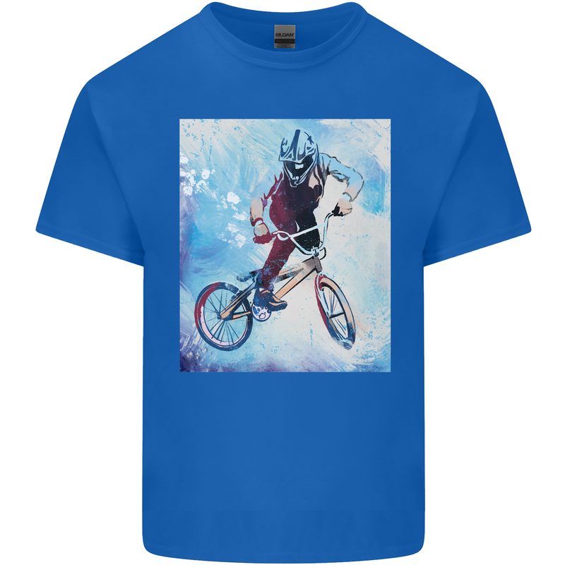 A Cool BMX Design Kids T-Shirt Childrens Royal Blue