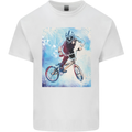 A Cool BMX Design Kids T-Shirt Childrens White