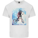 A Cool BMX Design Kids T-Shirt Childrens White