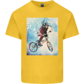 A Cool BMX Design Kids T-Shirt Childrens Yellow