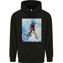 A Cool BMX Design Mens 80% Cotton Hoodie Black