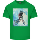 A Cool BMX Design Mens Cotton T-Shirt Tee Top Irish Green