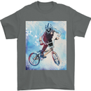 A Cool BMX Design Mens T-Shirt 100% Cotton Charcoal