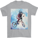 A Cool BMX Design Mens T-Shirt 100% Cotton Sports Grey