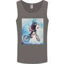 A Cool BMX Design Mens Vest Tank Top Charcoal