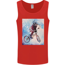 A Cool BMX Design Mens Vest Tank Top Red