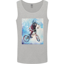 A Cool BMX Design Mens Vest Tank Top Sports Grey