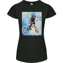 A Cool BMX Design Womens Petite Cut T-Shirt Black