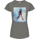 A Cool BMX Design Womens Petite Cut T-Shirt Charcoal