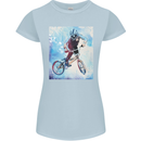 A Cool BMX Design Womens Petite Cut T-Shirt Light Blue