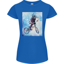 A Cool BMX Design Womens Petite Cut T-Shirt Royal Blue