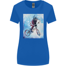 A Cool BMX Design Womens Wider Cut T-Shirt Royal Blue