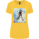 A Cool BMX Design Womens Wider Cut T-Shirt Yellow