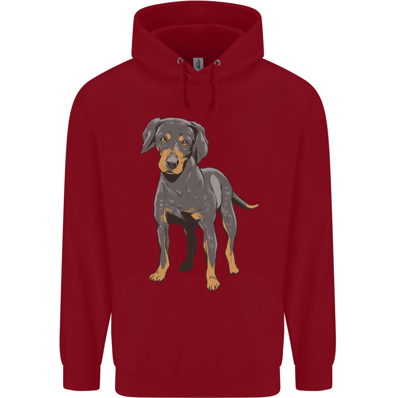 A Coonhound Dog Childrens Kids Hoodie Red