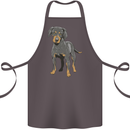 A Coonhound Dog Cotton Apron 100% Organic Dark Grey