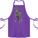 A Coonhound Dog Cotton Apron 100% Organic Purple