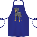 A Coonhound Dog Cotton Apron 100% Organic Royal Blue