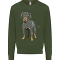 A Coonhound Dog Kids Sweatshirt Jumper Forest Green