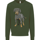 A Coonhound Dog Kids Sweatshirt Jumper Forest Green