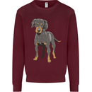 A Coonhound Dog Kids Sweatshirt Jumper Maroon