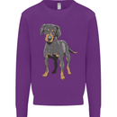A Coonhound Dog Kids Sweatshirt Jumper Purple