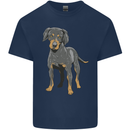 A Coonhound Dog Kids T-Shirt Childrens Navy Blue