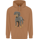 A Coonhound Dog Mens 80% Cotton Hoodie Caramel Latte