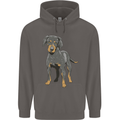 A Coonhound Dog Mens 80% Cotton Hoodie Charcoal